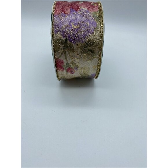 Holiday Ribbon 2" Wide Approximately 21 Ft. Long Trim A Home Romantic Heirloom - Picture 6 of 8